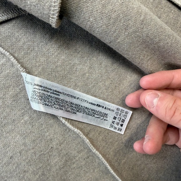 Zara Coat Womens Medium Beige Open Front Notch Lapel Collar Neutral Minimalist - Picture 8 of 15